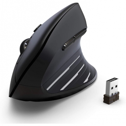 iClever Bluetooth Dikey Mouse (Siyah)