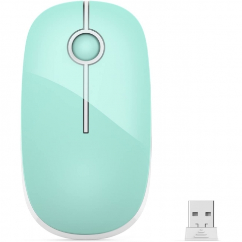 Jelly Comb 2.4GHz Wireless Bluetooth Mouse (Mint/Beyaz)