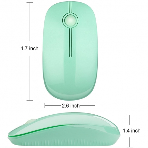 Jelly Comb 2.4GHz Wireless Bluetooth Mouse (Mint)