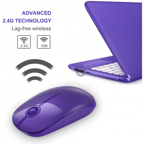 Jelly Comb 2.4GHz Wireless Bluetooth Mouse (Mor)