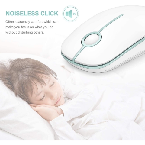 Jelly Comb 2.4G Wireless Mouse (Beyaz/Mint)