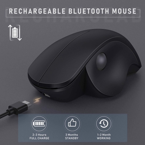 Jelly Comb 2.4GHz Wireless Ergonomik Mouse(Siyah)