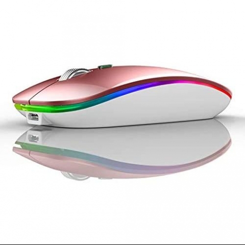 TENMOS Wireless Bluetooth Mouse (Rose Gold)