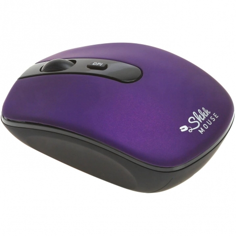 ShhhMouse Wireless Ergonomik Mouse (Mor)