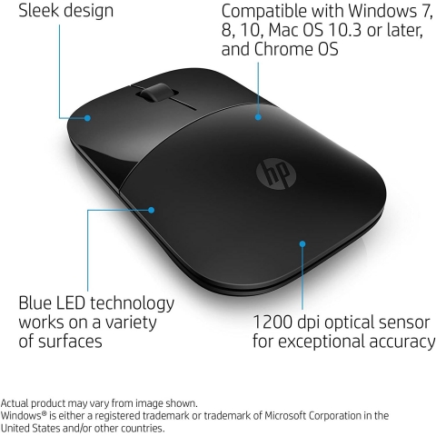 HP Wireless Mouse (Siyah)