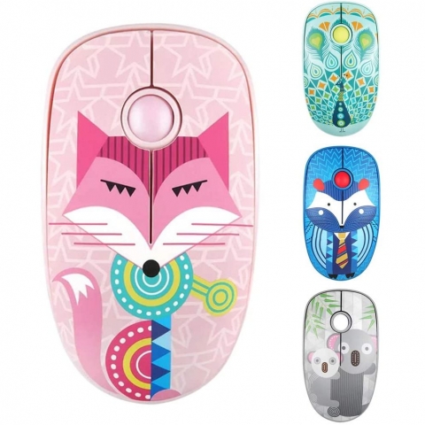 FD V8 Wireless Mouse (Pembe Tilki)