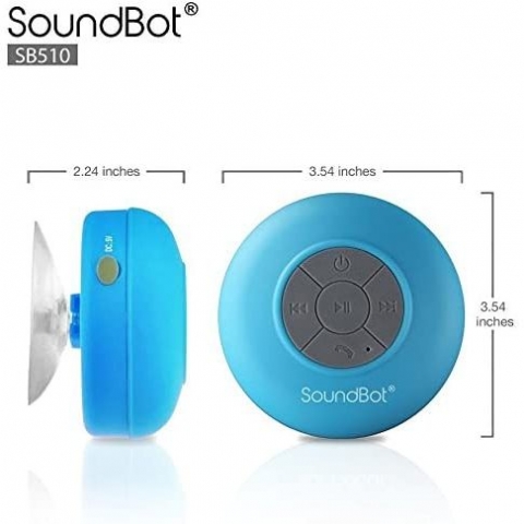 SoundBot SB510 Suya Dayankl Bluetooth Hoparlr (Mavi)