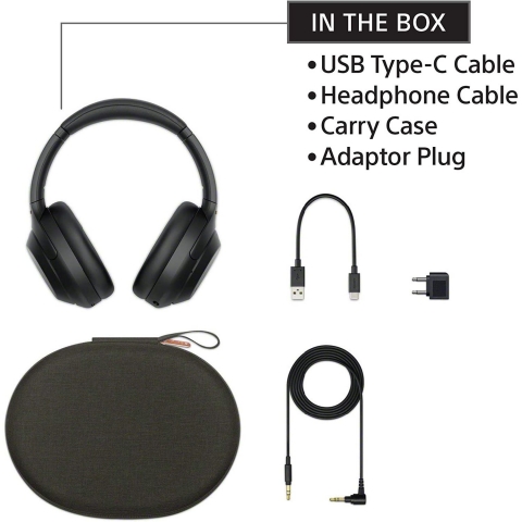 Sony Bluetooth Kablosuz Kulak st Kulaklk (Siyah)
