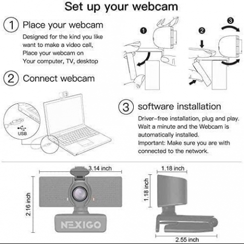 NexiGo N60 1080P HD WebCam