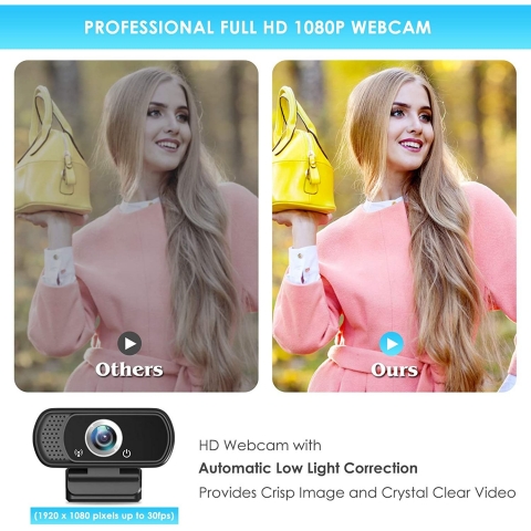 XPCAM USB HD 1080 Mp. Webcam