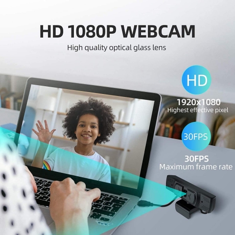 Samzuy AutoFocus 1080P Webcam