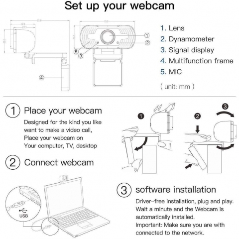 Anivia USB 1080p HD Webcam