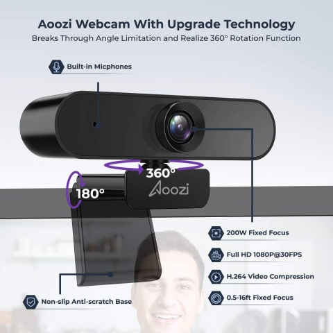 Aoozi USB 1080p Webcam