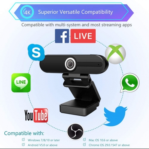 Looca USB 4K 8MP Webcam