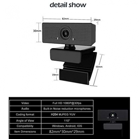 Poaeaon USB HD 1080P Webcam