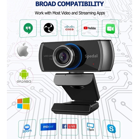 Spedal USB 1080P HD Webcam