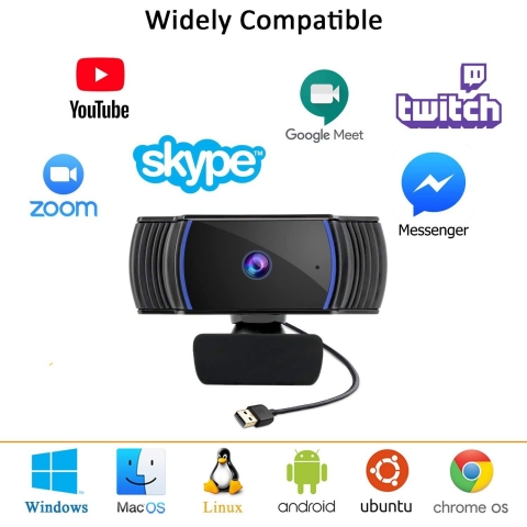 ROADOM USB 1080P Webcam