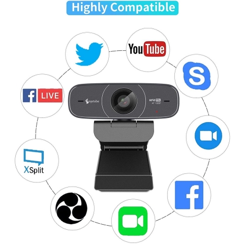 Angetube USB HD 1080P Webcam