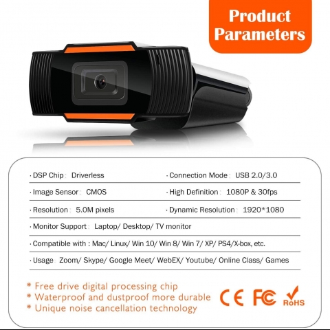 CharmYee USB 1080P Webcam