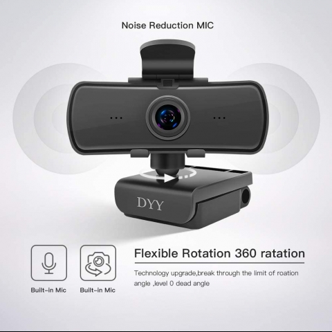 DYY USB 30FPS Full HD 1440P Webcam