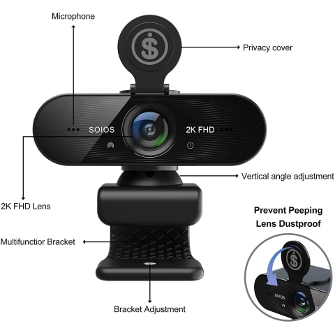 SOiOS USB 1080P Webcam