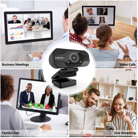 TedGem USB Full HD 4K / 1080P  Webcam