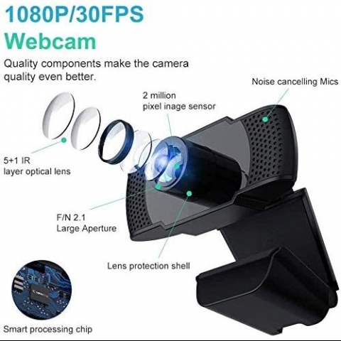 Haoruite 1080p HD Webcam