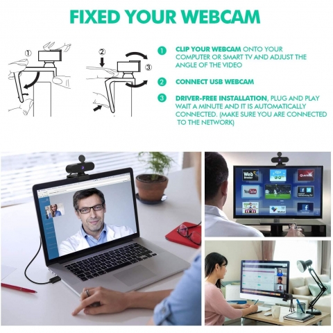 JIAHCN USB 1080P Webcam