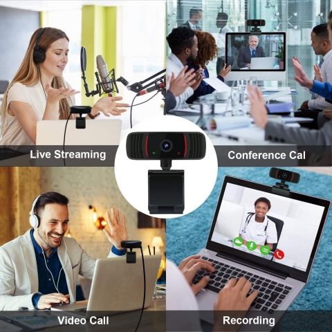 Peteme 1080P HD USB Webcam