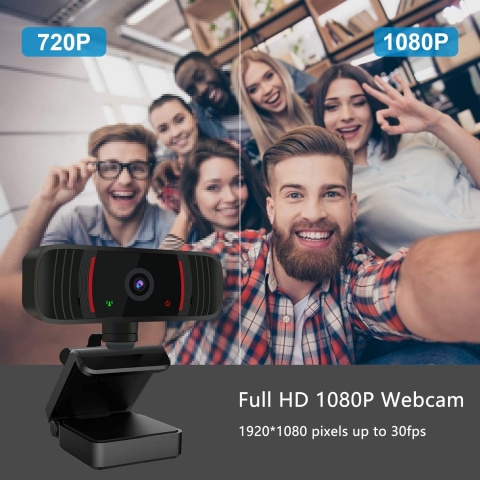 Peteme 1080P HD USB Webcam