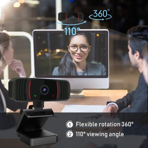 Peteme 1080P HD USB Webcam