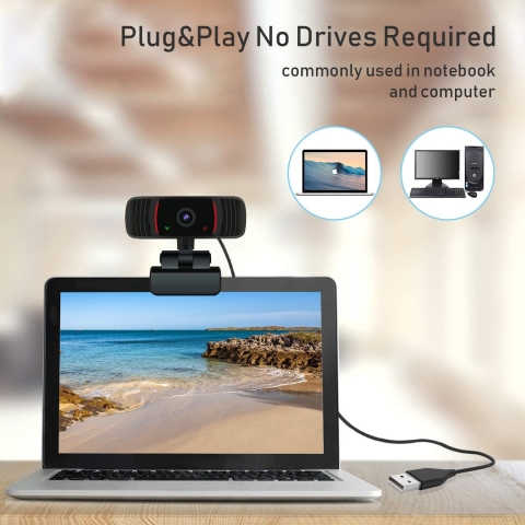 Peteme 1080P HD USB Webcam