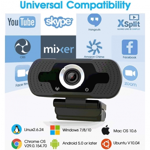 Xinidc USB Full 1080P HD Webcam