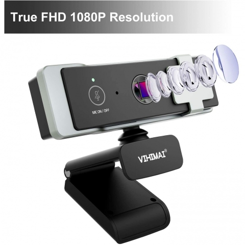 VIHIMAI USB 1080P Full HD Webcam