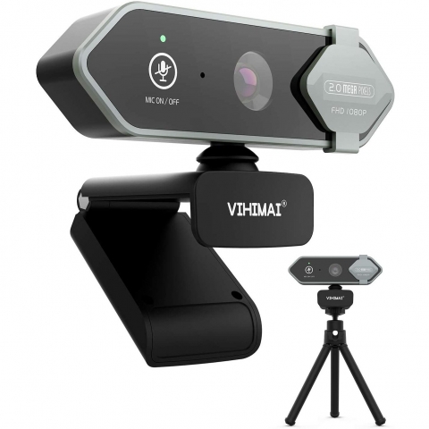 VIHIMAI Full HD 1080P USB Webcam