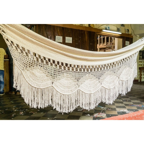 Mission Hammocks ift Kiilik Pamuklu Hamak (Beyaz)