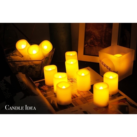 CANDLE IDEA 24 Adet Led Tea Light Mum