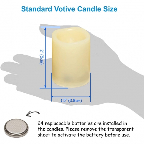 CANDLE IDEA 24 Adet Led Tea Light Mum