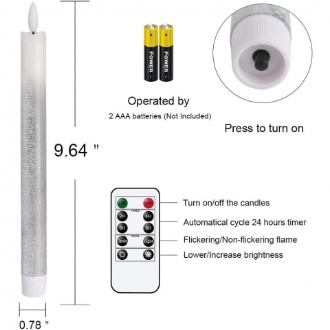 Wondise 6 Para amdan Led Mum (Beyaz)