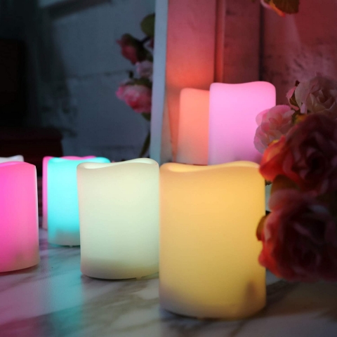 Qidea Renkli Led Mum (6 Adet)