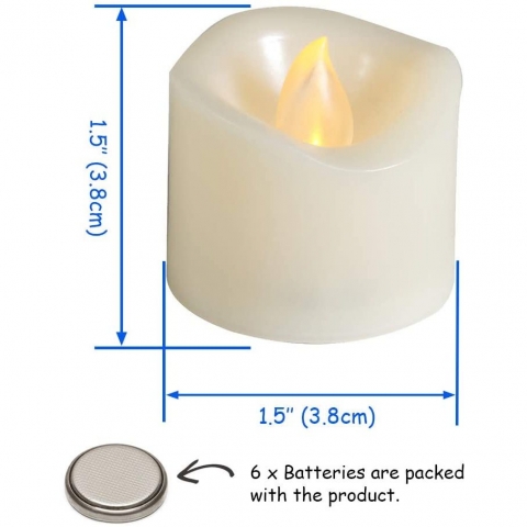 CANDLE IDEA 6 Adet Led Tea Light Mum