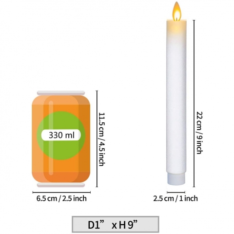 Incredle 3 Adet Uzun Led Mum Seti