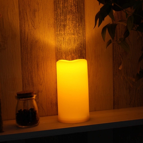 CANDLE CHOICE 1 Adet Suya Dayankl Led Mum (Krem)