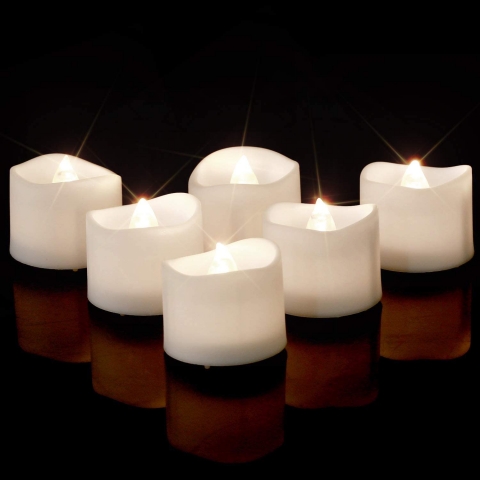 Homemory 24 Adet Led Tealight Mum