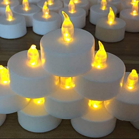 Biyanuo 100 Adet Tea Light Mum Set