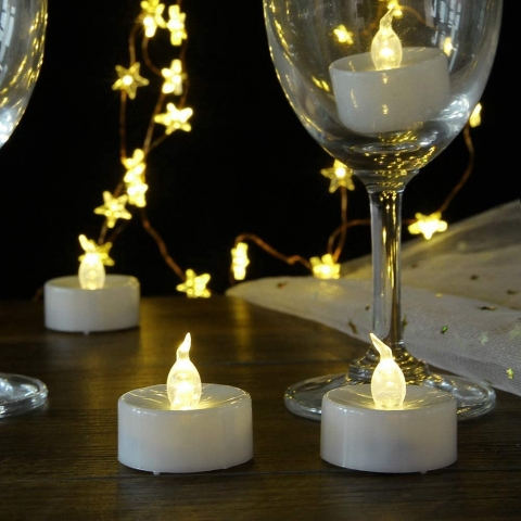 Biyanuo 100 Adet Tea Light Mum Set