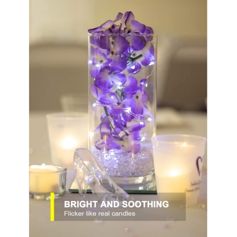 Homemory 48 Adet Led Tealight Mum