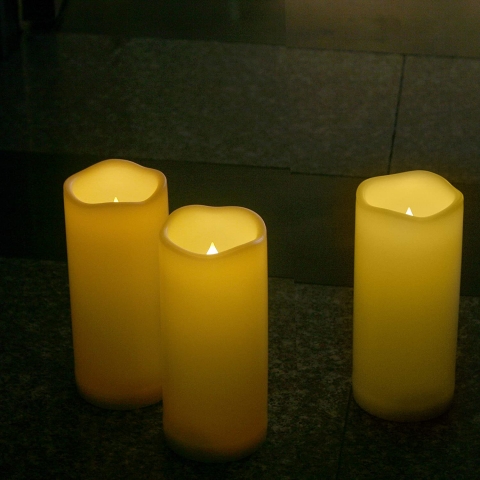 CANDLE CHOICE 3 Adet Led Mum (17cm)