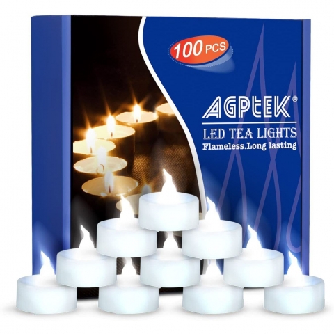 AGPtEK 100 Adet Led Tea Lights