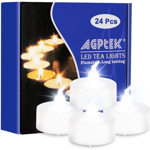 AGPtEK 24 Adet Led Tea Lights